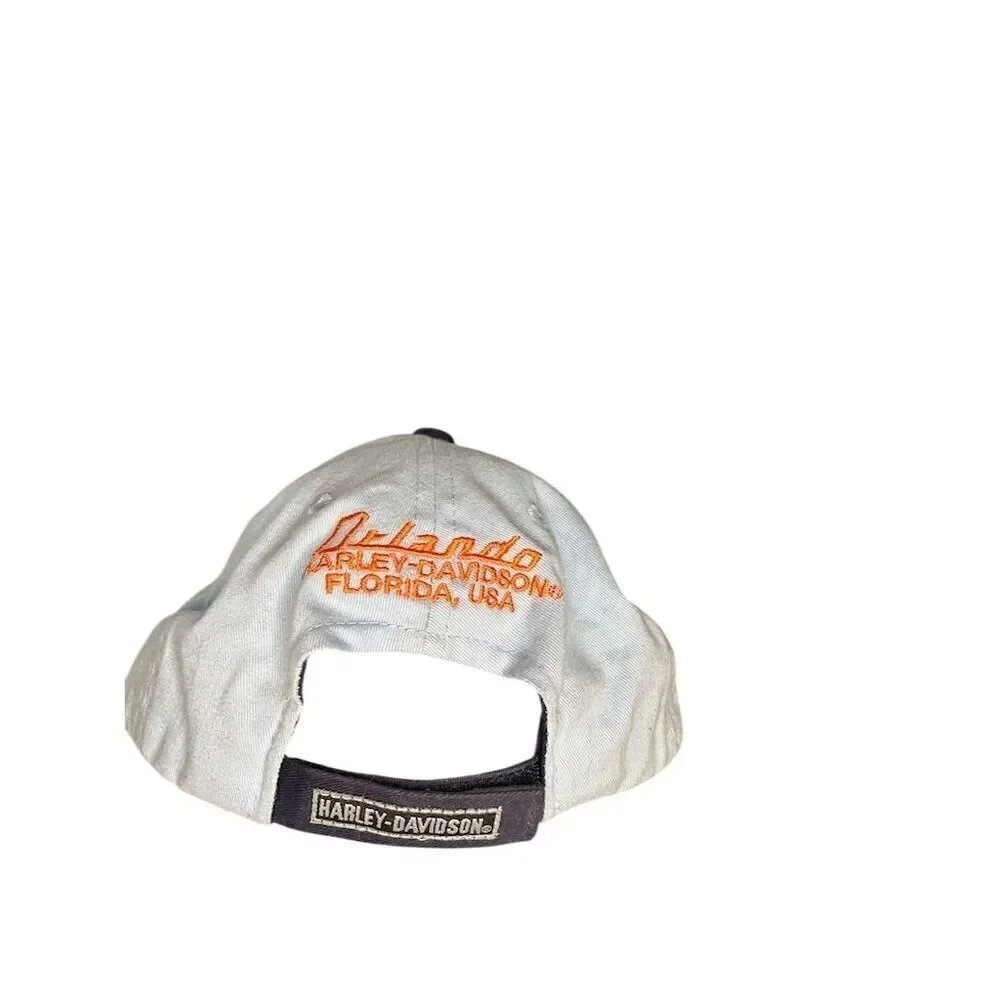 Harley-Davidson Kids Blue Adjustable Baseball Cap 3D Logo Unisex
